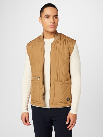 Casual Friday Vest 'Olas' in Brown: front
