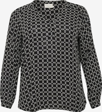 KAFFE CURVE Bluzka 'Olive' w kolorze czarny: przód