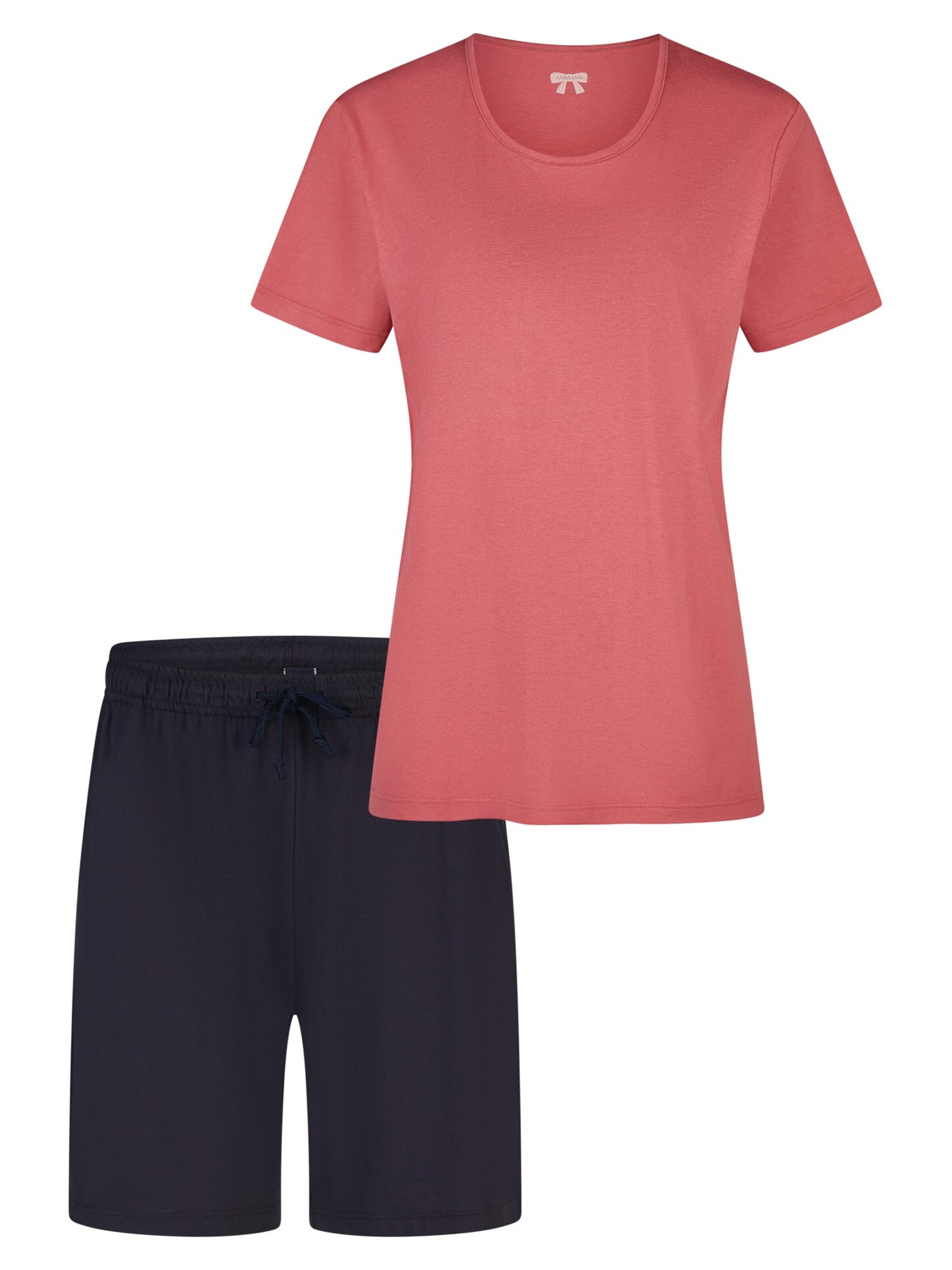 Ammann Pajama 'Mix & Match' in Pink: front