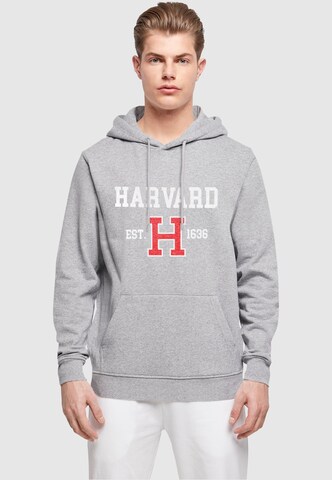 Merchcode Sweatshirt 'Harvard University - Est 1636' in Grey: front