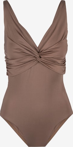 Triangle Maillot de bain LingaDore en marron : devant