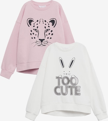 MANGO KIDS Sweatshirt 'Dublinip' in Pink: predná strana