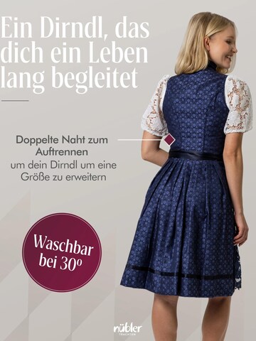 Trachtenhof Nübler Dirndl 'Dirndl midi Coro' in Blue