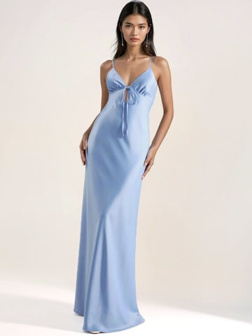 Hiccup Evening Dress in Blue: front