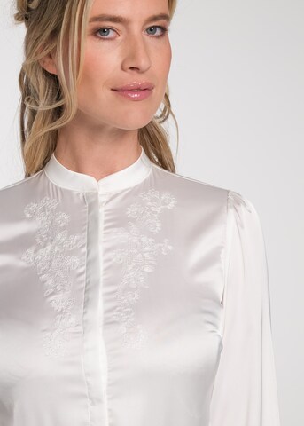 SPIETH & WENSKY Klederdracht blouse 'Tessa' in Wit