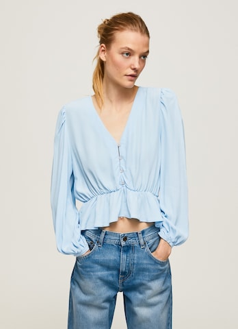 Camicia da donna 'Edita' di Pepe Jeans in blu: frontale