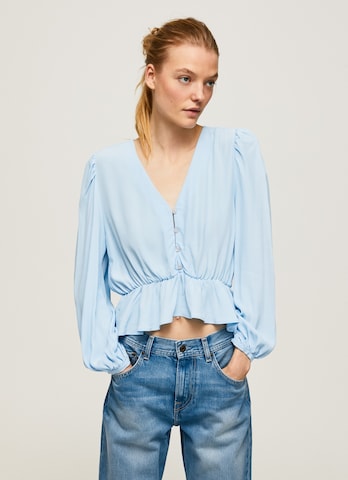 Chemisier 'Edita' Pepe Jeans en bleu : devant