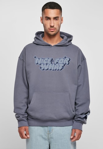 MT Upscale Sweatshirt 'Nice for what' i blå: framsida
