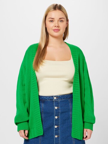 Cardigan 'MILLE' ONLY Carmakoma en vert : devant