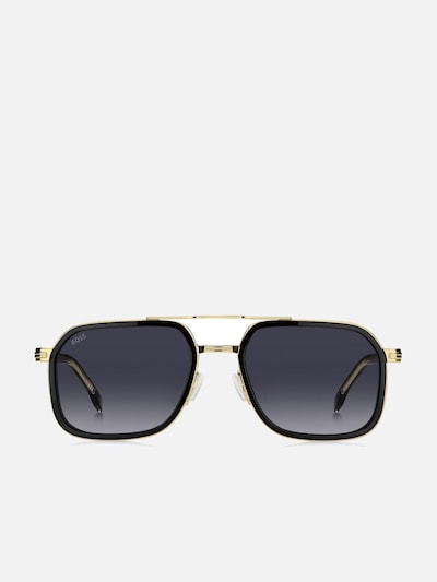HUGO BOSS Zonnebril 'Hugo Boss BOSS 1724/S Grey gold 55/19/150 MAN Sunglasses' in 55 in de kleur Zwart, Productweergave