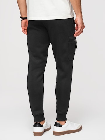Ombre Tapered Cargobroek in Zwart