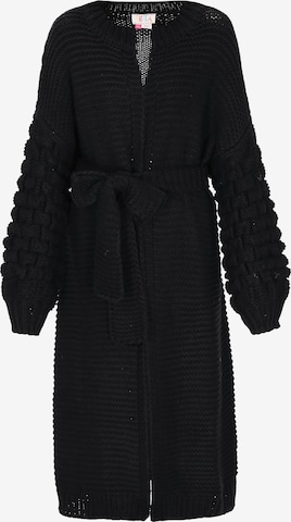 juoda IZIA Kardiganas 'Boho': priekis