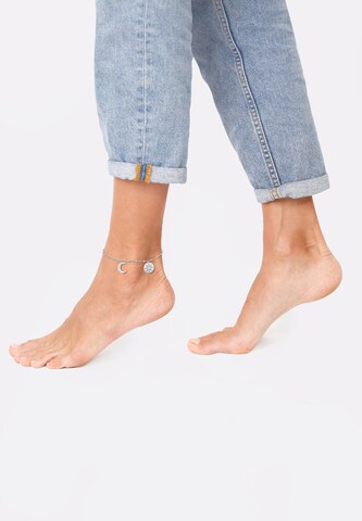 ELLI Foot Jewelry 'Astro' in Silver: front