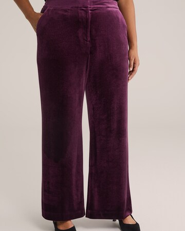 WE Fashion Normalny krój Spodnie w kolorze fioletowy: przód