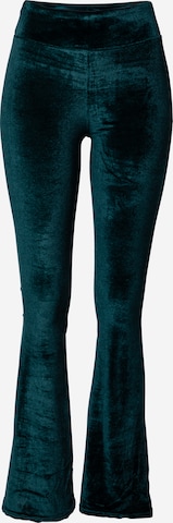 Urban Classics Bootcut Leggings in Groen: voorkant