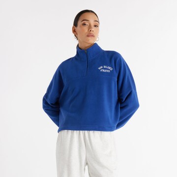 new balance Sweatshirt in Blue: front