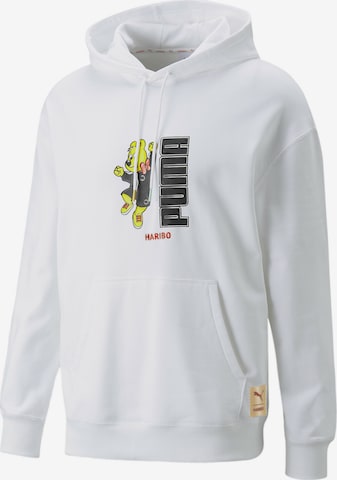 PUMA Sweatshirt 'Haribo' in Wit: voorkant