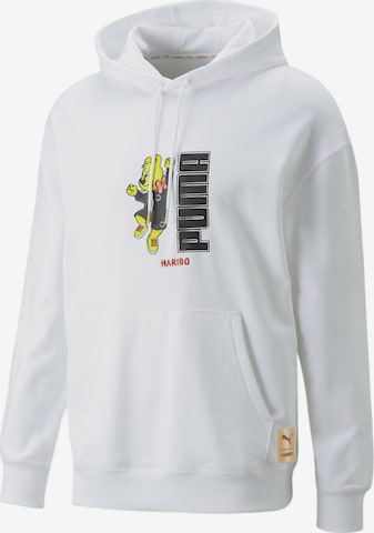 PUMA Sweatshirt 'Haribo' in Weiß: predná strana