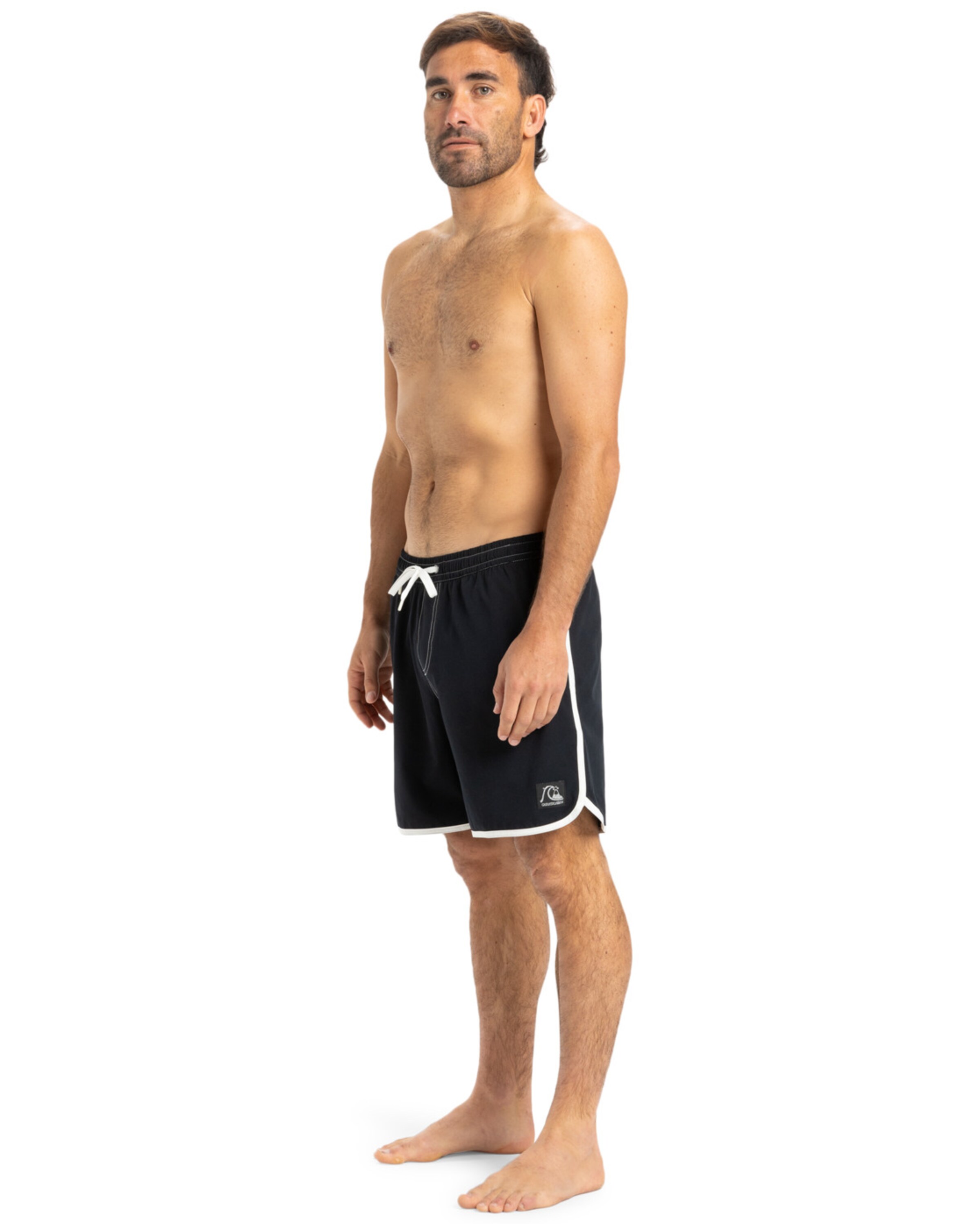 QUIKSILVER Badeshorts 'Original Scallop 17' in Schwarz