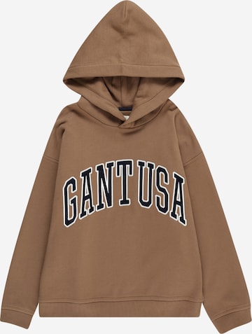 GANT - Sweatshirt em castanho: frente