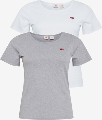 Levi's® Plus Shirt 'The Perfect Tee - 2 Pack' in Grijs: voorkant