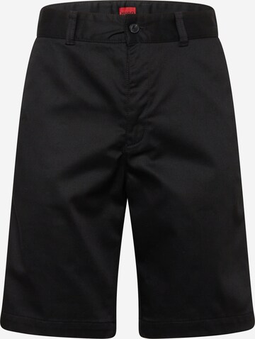 Pantalon chino 'Darik' HUGO en noir : devant