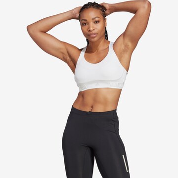 ADIDAS SPORTSWEAR Bustier Sport bh in Wit: voorkant