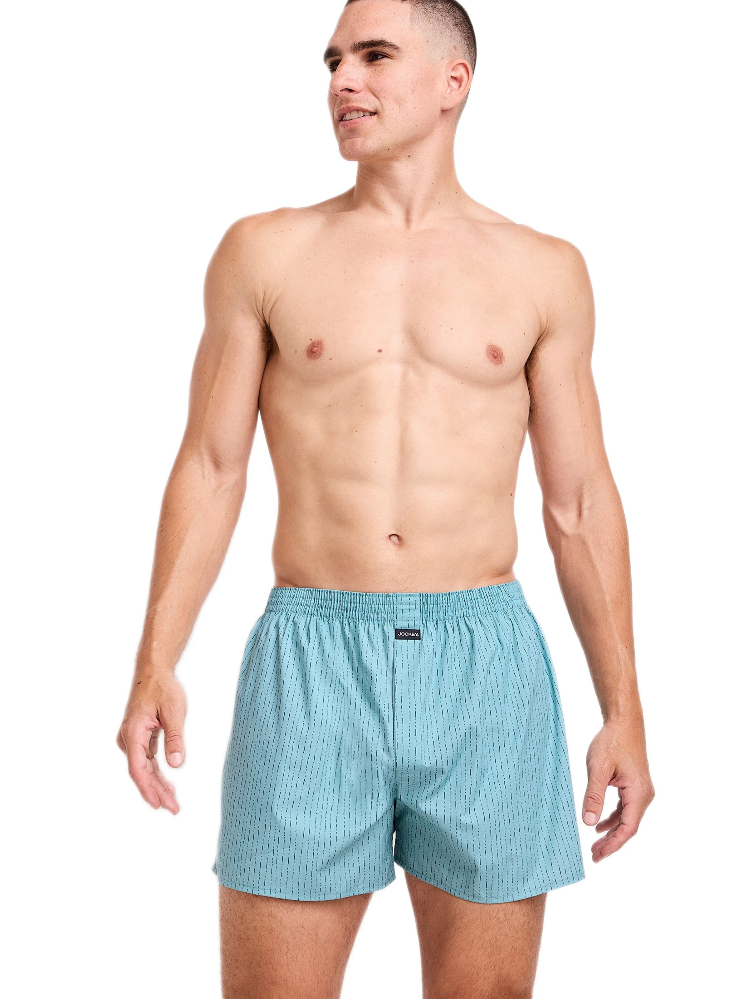 JOCKEY Boxershorts 'Everyday Check Woven Boxer'‌‌‌ in L in aqua, Produktansicht