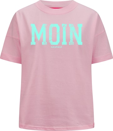 salzhaut Shirt ' LEEV-MOIN ' in Roze: voorkant