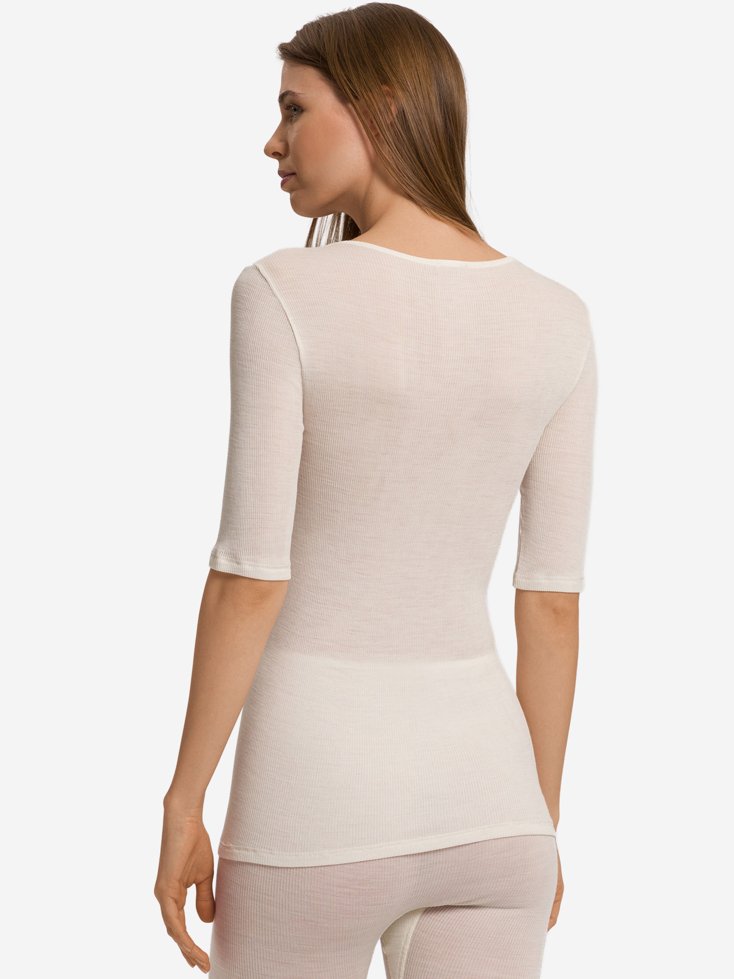 Maillot de corps ' Woolen Lace ' Hanro en blanc