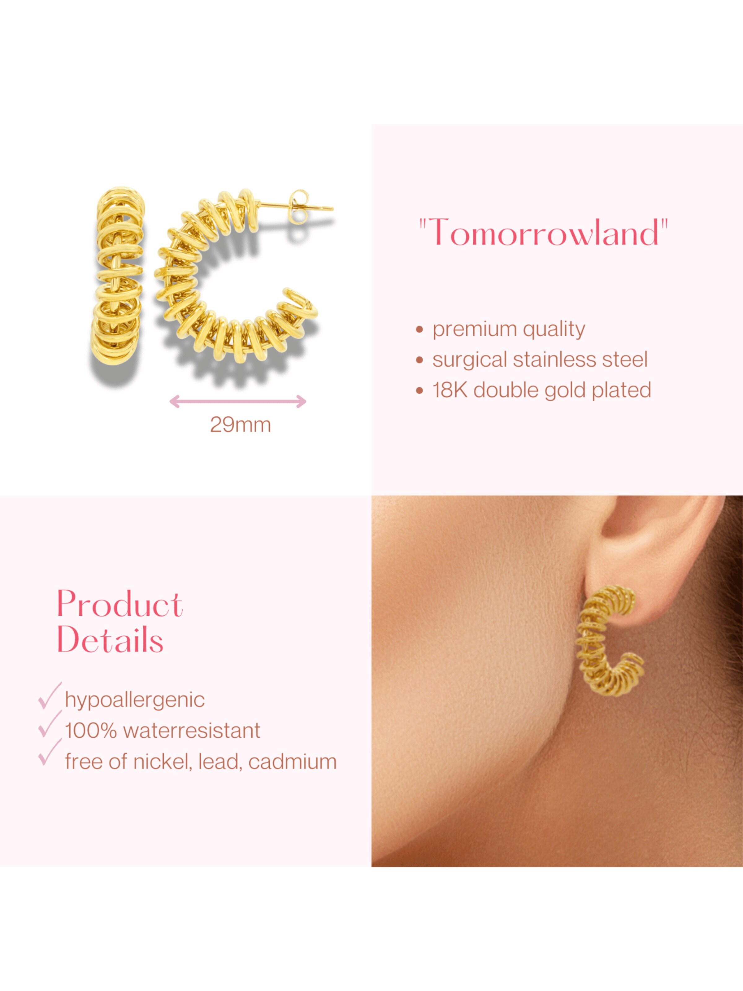 ARS-ARGENTI Earrings 'TOMORROWLAND' in Gold