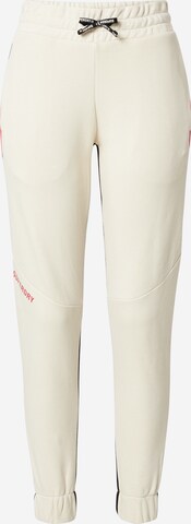 Superdry - Tapered Calças de desporto 'Train Core' em branco: frente