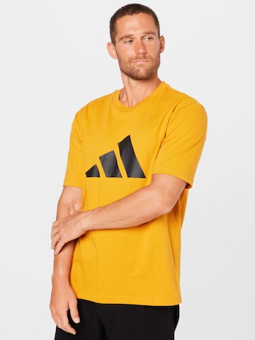 ADIDAS PERFORMANCE - Camisa funcionais em laranja: frente