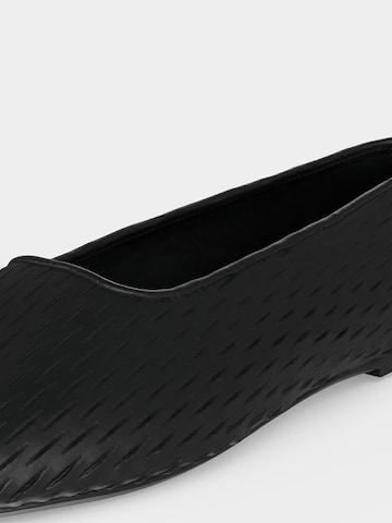 Calvin Klein Балетки 'OBLIQUE' в Черный