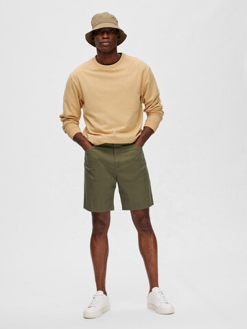 SELECTED HOMME Regular Chino trousers 'CARLTON' in Green