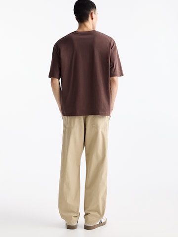 Pull&Bear Regular Pants in Brown
