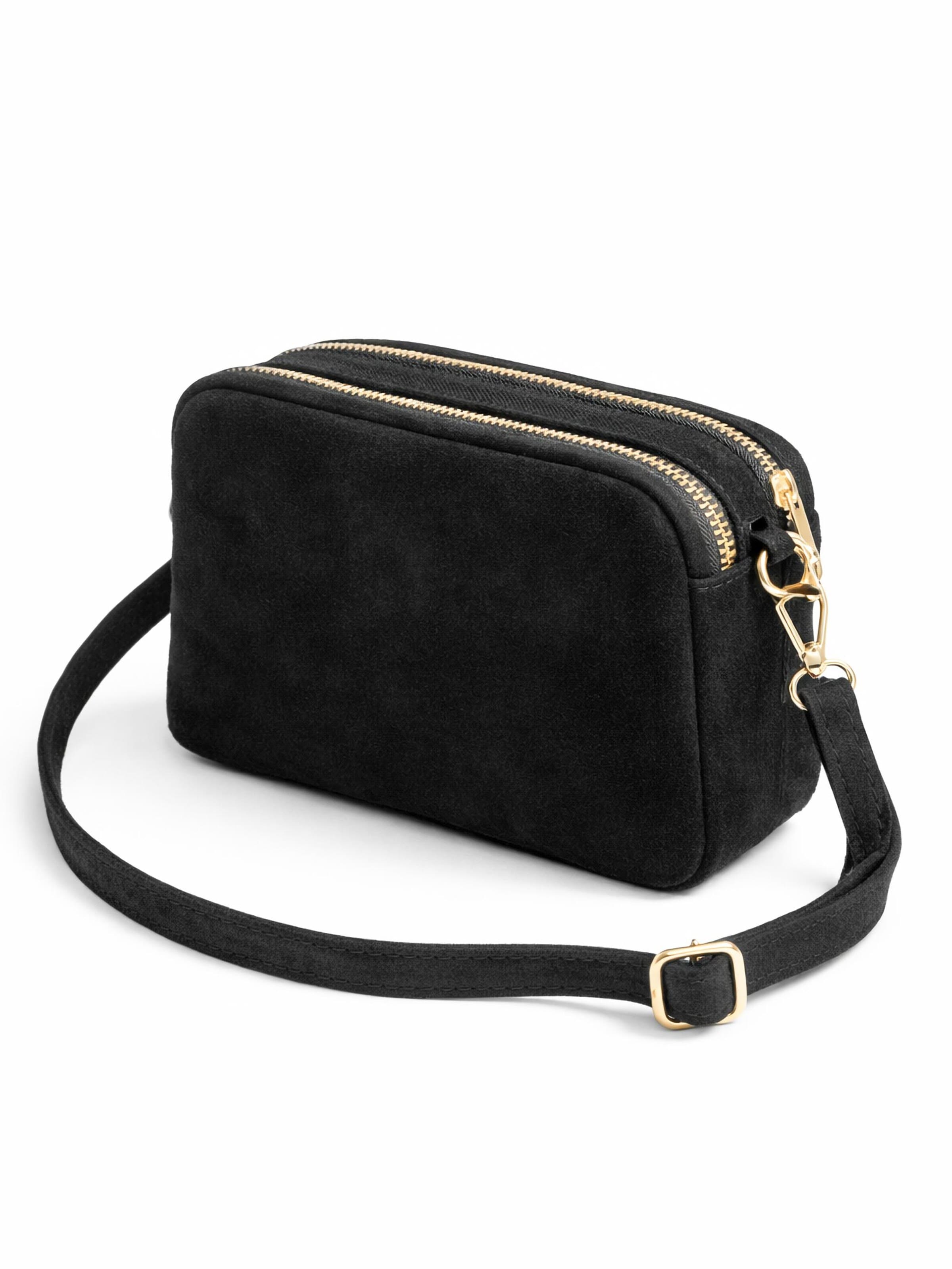 COLLEZIONE ALESSANDRO Umhängetasche 'Romano'‌‌‌‌‌‌‌‌‌ in Schwarz: Vorderseite