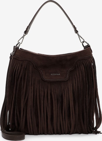 Emily & Noah Pouch 'Hedda' in Brown: front