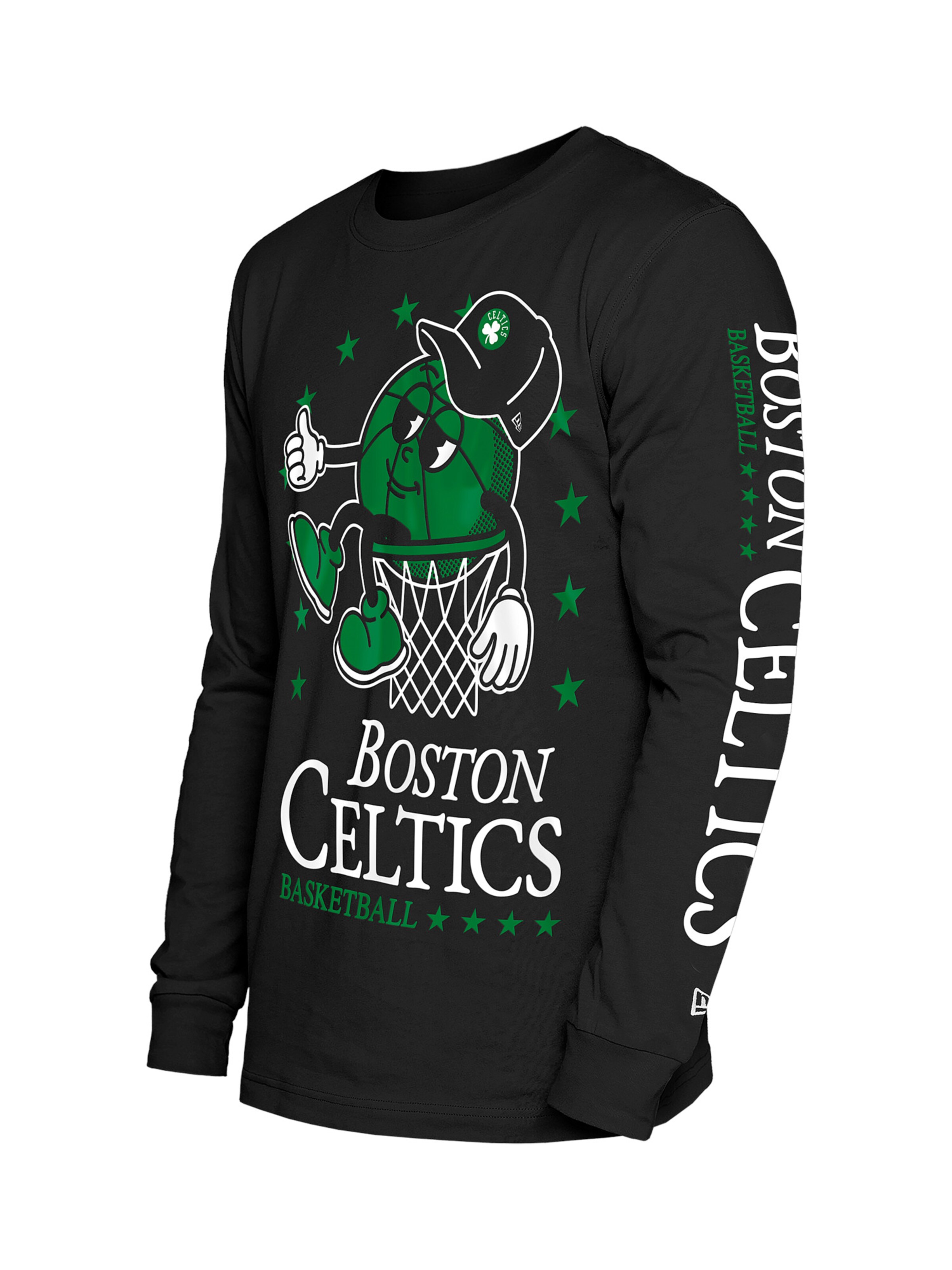NEW ERA Sweatshirt 'NBA Boston Celtics' in Schwarz: Vorderseite