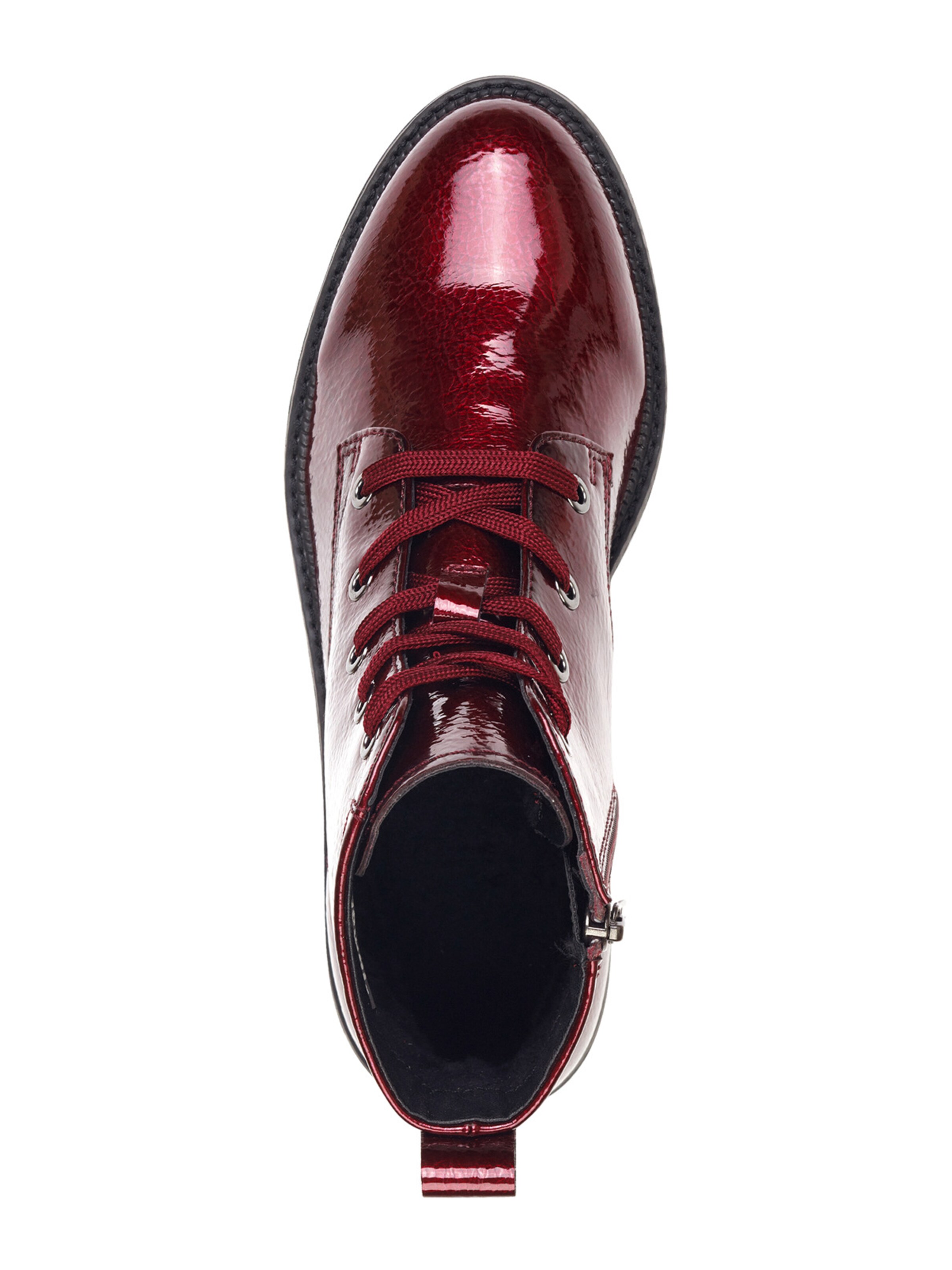 Tamaris Μποτάκι με κορδόνια σε κόκκινο