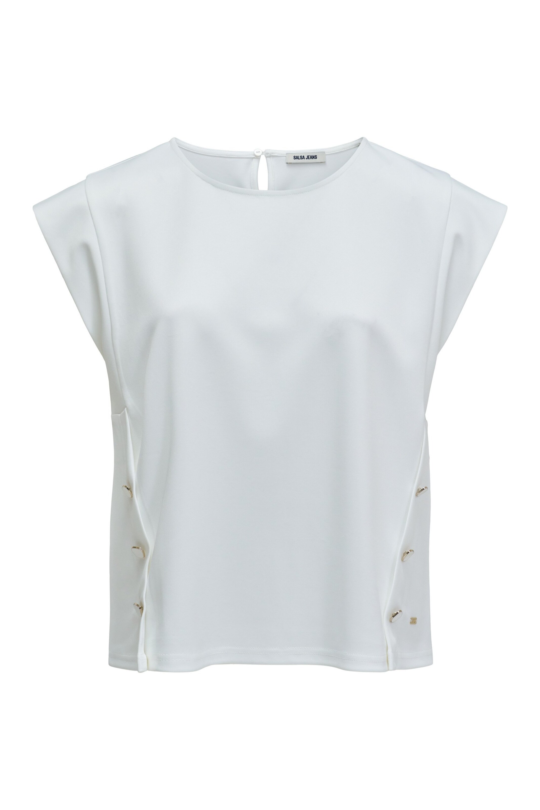 Salsa Jeans Shirt in Wit: voorkant