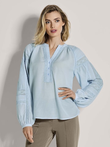 Chemisier MADELEINE en bleu : devant