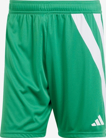 ADIDAS PERFORMANCE Workout Pants 'Fortore 23' in Green: front