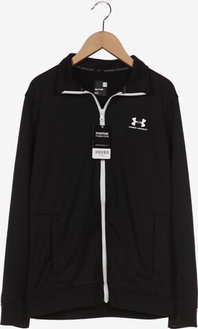 UNDER ARMOUR Sweatshirt & Zip-Up Hoodie in S in Black: front