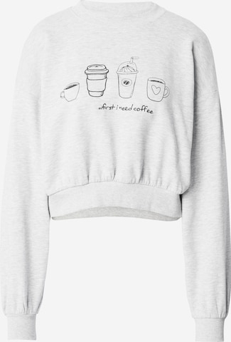 ONLY Sweatshirt 'CATE' in Grau: predná strana