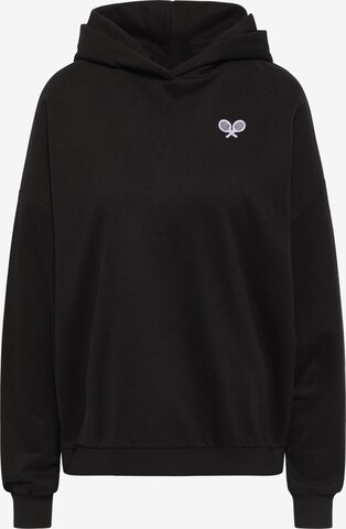 myMo ATHLSR Sweatshirt in Zwart: voorkant