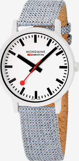 Mondaine Damen-Uhren Analog Quarz ' ' in hellblau, Produktansicht