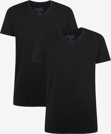 Bamboo basics Shirt in Schwarz: Vorderseite