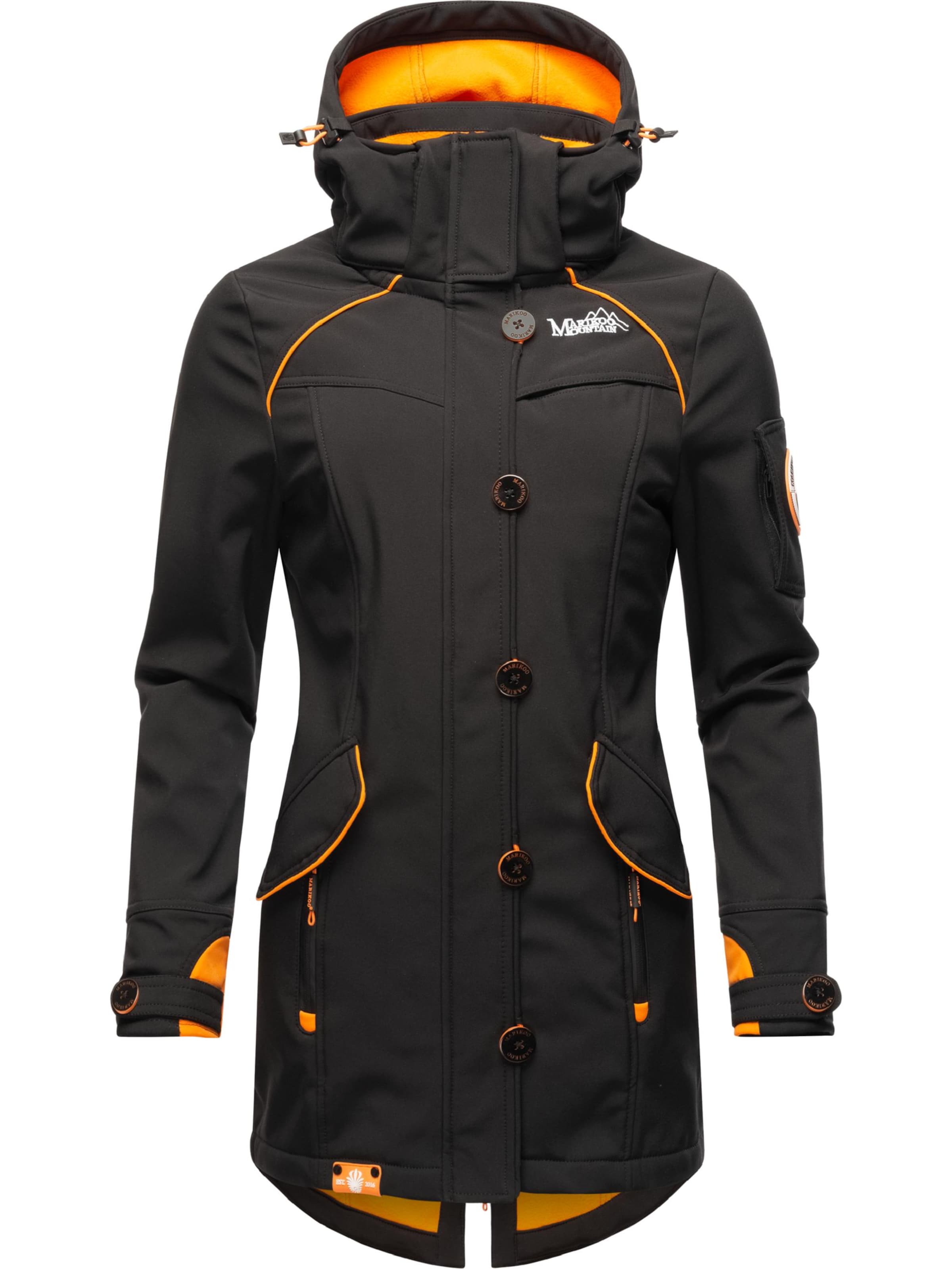 Giacca funzionale 'Soulinaa' di MARIKOO in nero: frontale