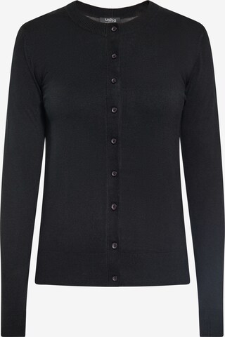 Cardigan usha BLACK LABEL en noir : devant